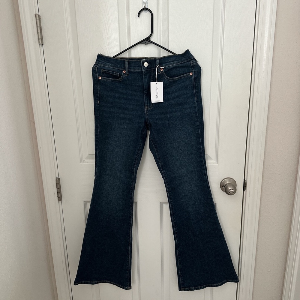 Jessica Simpson Daisy Flare Dark Blue Women's Flared Jeans